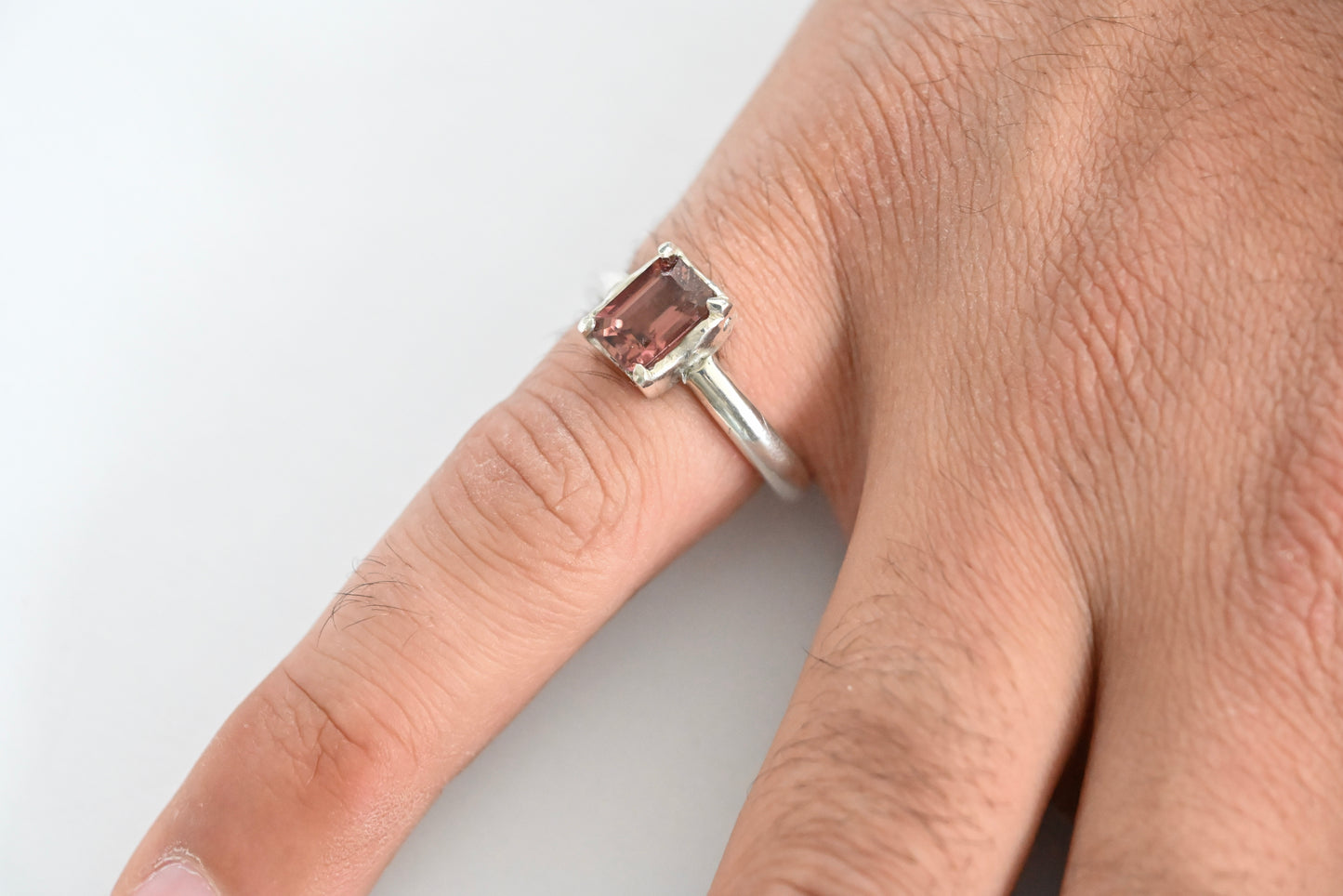 pink tourmaline ring