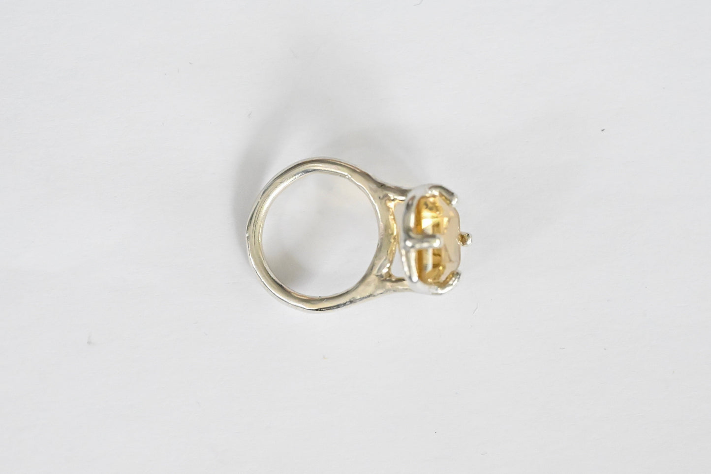 yellow citrine ring