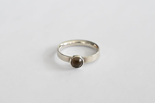 smokey quartz ring