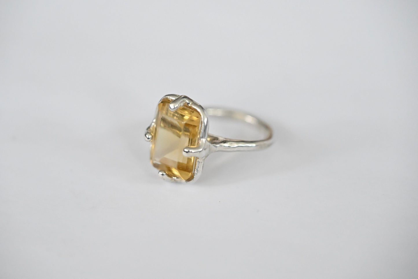 yellow citrine ring