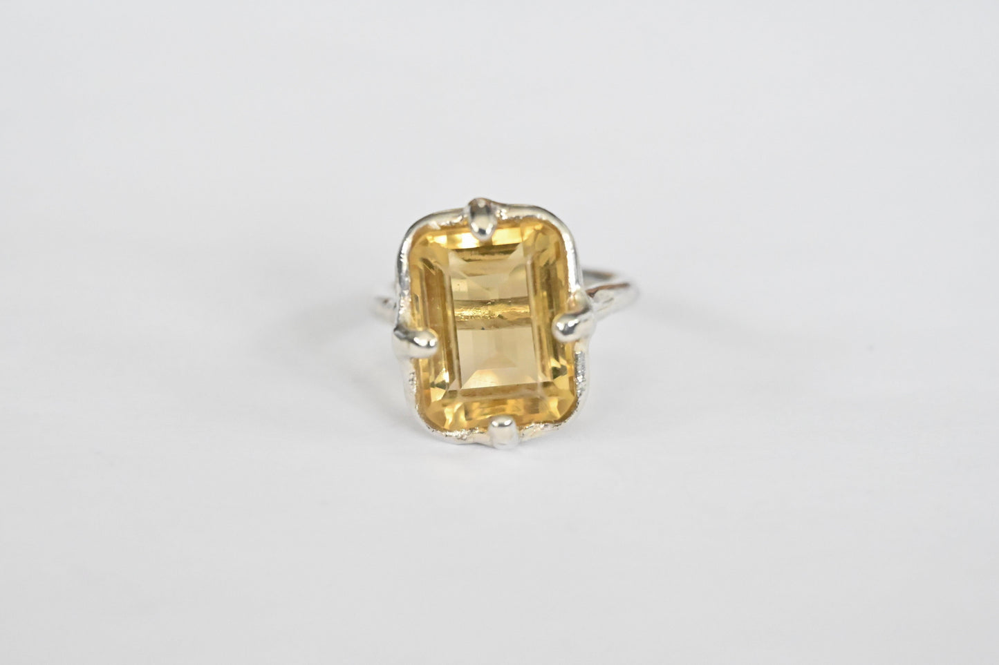 yellow citrine ring