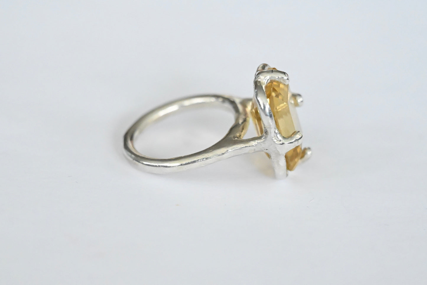 yellow citrine ring