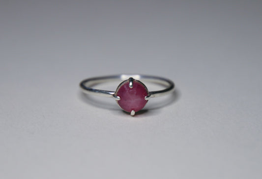 pink sapphire ring